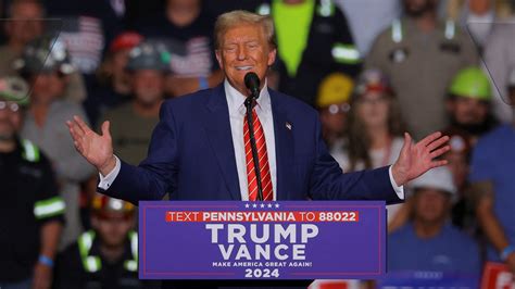 trump rally in pennsylvania today